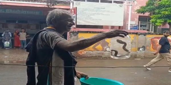 सांप ने काटा तो घायल युवक के साथ सांप को भी अस्पताल लेकर पहुंचे ग्रामीण, सब हैरान