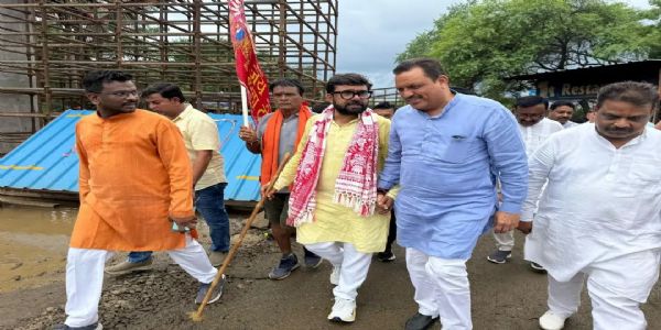 छिंदवाड़ाः सांसद बंटी विवेक साहू की 375 किमी धार्मिक पदयात्रा गुरुवार को कटनी जिले में करेगी प्रवेश