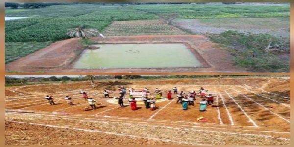 खोटलापल ग्राम पंचायत में डबरी निर्माण से किसानों की आय में होगी वृद्धि