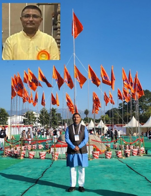 चेतस सुखाड़िया, मध्यक्षेत्र संगठन मंत्री - अभाविप