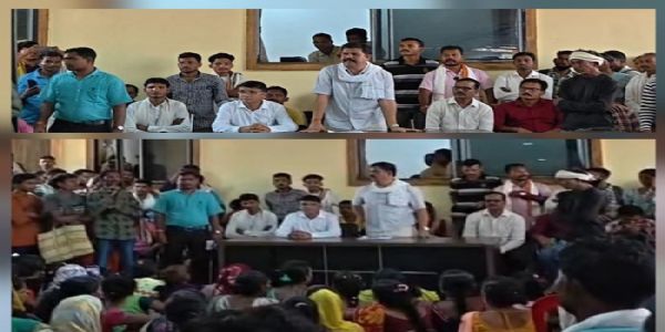 नक्सल मामलों में बंद परिजनाें ने विधायक निवास पहुंचकर निशर्त रिहाई की मांग