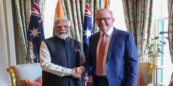 प्रधानमंत्री नरेन्द्र मोदी और ऑस्ट्रेलिया के पीएम एंथनी अल्बानीज प्रधानमंत्री नरेन्द्र मोदी और ऑस्ट्रेलिया के पीएम एंथनी अल्बानीज