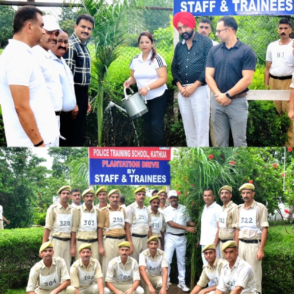Massive plantation drive at PTS Kathua; 500 saplings planted. Massive plantation drive at PTS Kathua; 500 saplings planted.