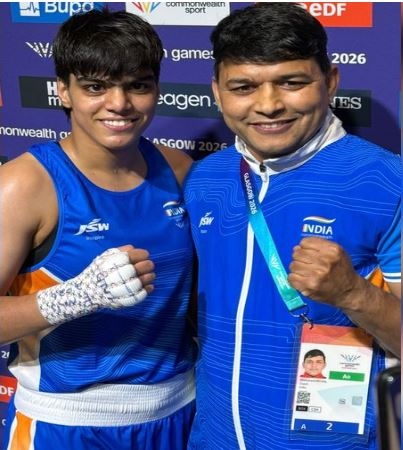 राष्ट्रमंडल खेल 2026 : भारतीय महिला मुक्केबाज प्रिया घनघस ने जीता स्वर्ण पदक राष्ट्रमंडल खेल 2026 : भारतीय महिला मुक्केबाज प्रिया घनघस ने जीता स्वर्ण पदक