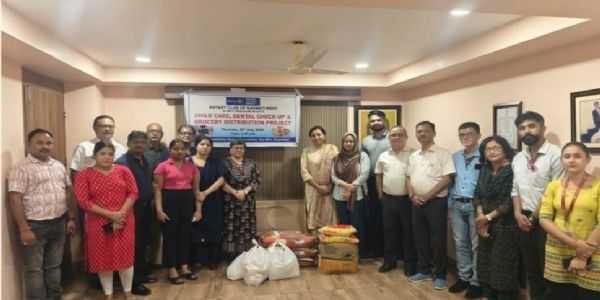 दीपशिखा शिशु आश्रय स्थल में रोटरी क्लब ऑफ गुवाहाटी वेस्ट का सेवा कार्यक्रम