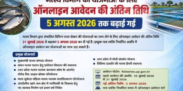 मत्स्य विभाग की योजनाओं के लिए पांच अगस्त तक करें आवेदन