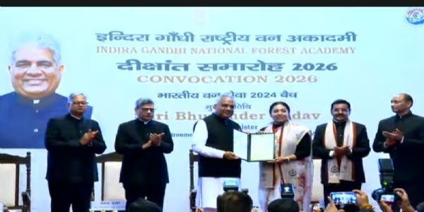 आईजीएनएफए से 111 भारतीय वन सेवा परिवीक्षार्थी पास आउट, उत्तराखंड को मिले पांच अधिकारी