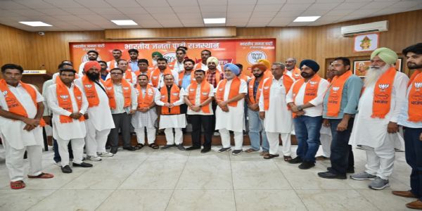 भारतीय किसान यूनियन के जिलाध्यक्ष संदीप सिंह केरा सहित 31 कार्यकर्ता भाजपा में शामिल