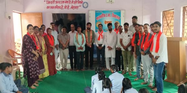 नागदा - बच्चों ने चित्रकला के माध्यम से रविदास के समरसता का दिया संदेश