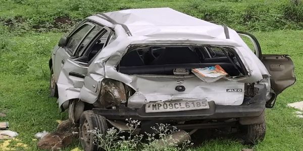 बैतूल-इंदौर मार्ग पर ट्रक ने कार को पीछे से मारी टक्कर, किसान की मौत, बेटी और नवजात से मिलकर लौट रहे थे