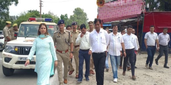 जिलाधिकारी ने किया कावड़ मार्ग का निरीक्षण, दिये आवश्यक निर्देश