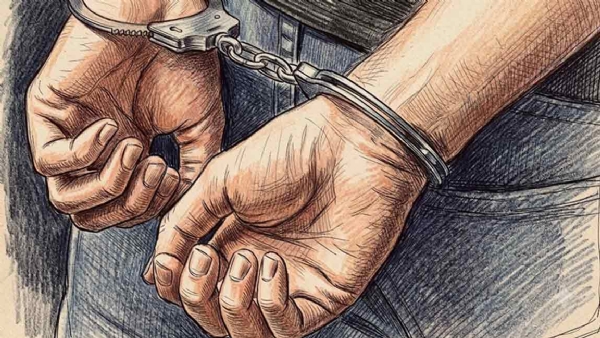 गिरफ्तारी की सांकेतिक तस्वीर गिरफ्तारी की सांकेतिक तस्वीर