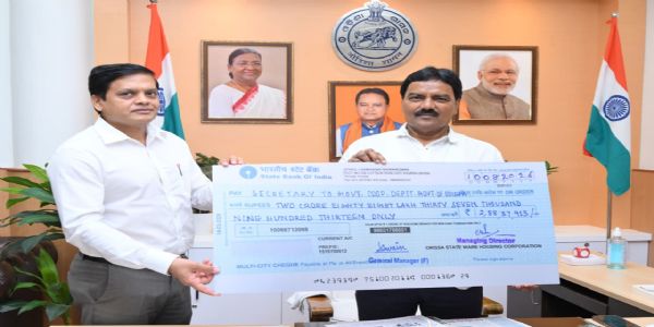ओडिशा राज्य भंडारण निगम ने सरकार को 2.88 करोड़ रुपये का लाभांश प्रदान किया