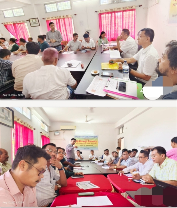 Tamulpur DDC Reviewing Progress of Ongoing Projects. Tamulpur DDC Reviewing Progress of Ongoing Projects.