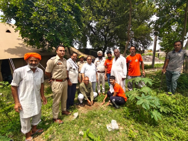 Tree plantation drive intensifies at Shiv Dham Chhann Arorian; former MLC Subhash Gupta leads the initiative. Tree plantation drive intensifies at Shiv Dham Chhann Arorian; former MLC Subhash Gupta leads the initiative.