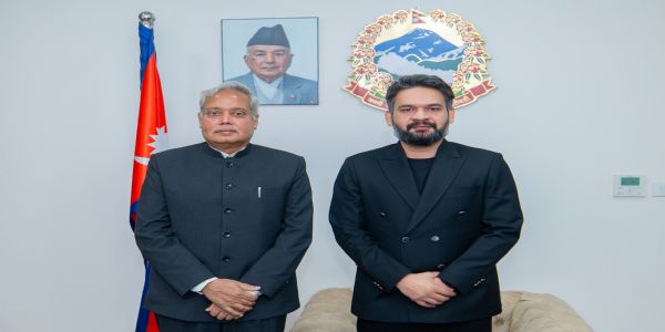 नेपाल में भारत के राजदूत नवीन श्रीवास्तव से मुलाकात सक्रिय पीएम बालेन्द्र शाह