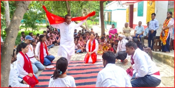 मुक्त विश्वविद्यालय द्वारा आयोजित कार्यक्रम का छाया चित्र