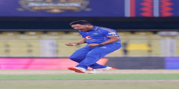 Deepak Gohain of Guwahati Royals. Deepak Gohain of Guwahati Royals.
