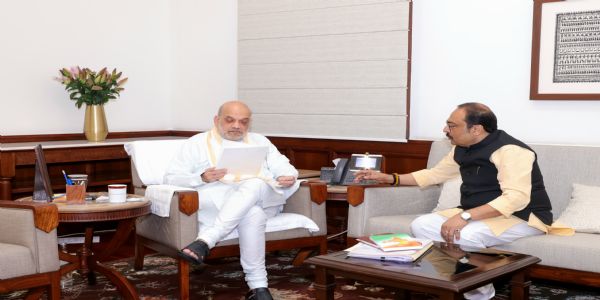 नवादा के विकास को लेकर सांसद ने अमित शाह से की मुलाकात