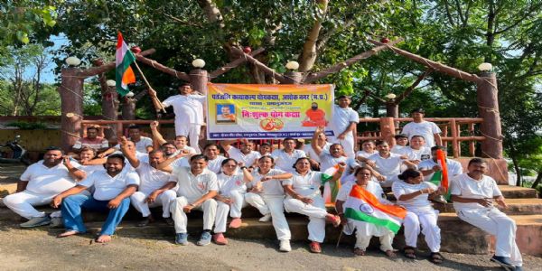 हर घर तिरंगा अभियान के तहत रामानुजगंज में निकली तिरंगा यात्रा