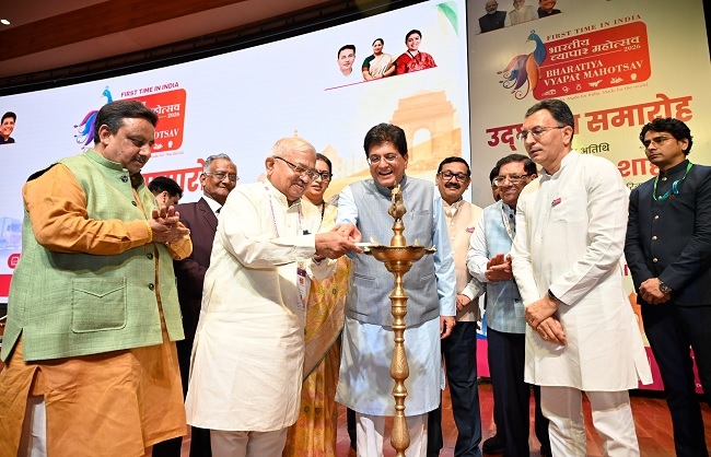 भारतीय व्यापार महोत्सव को संबोधित करते हुए वाणिज्य मंत्री पीयूष गोयल भारतीय व्यापार महोत्सव को संबोधित करते हुए वाणिज्य मंत्री पीयूष गोयल