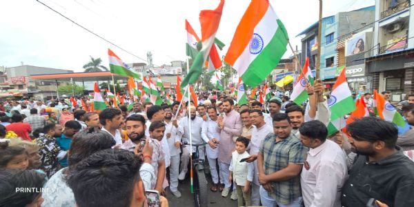 नागदाः तिरंगा यात्रा में उमड़ा जनसैलाब, शहीदों को किया नमन