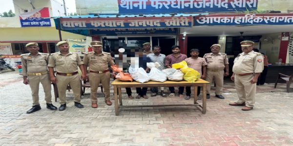 लखीमपुर में चोरी की घटनाओं का हुआ खुलासा, तीन शातिर चोर गिरफ्तार