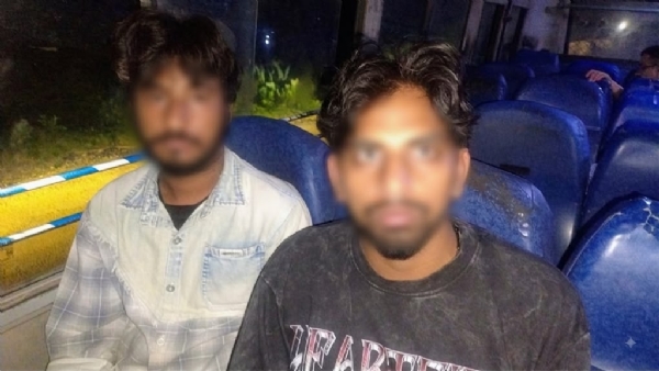 पकड़े गए आरोपी। पकड़े गए आरोपी।