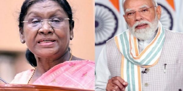 राष्ट्रपति द्रौपदी मूर्मू और प्रधानमंत्री नरेन्द्र मोदी (फाइल फोटो)।