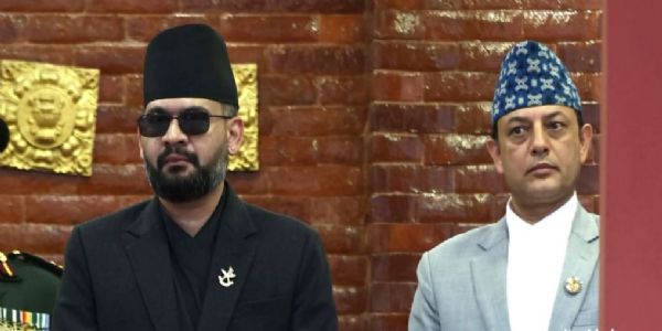 नेपाल के प्रधानमंत्री बालेन्द्र शाह और स्पीकर डीपी अर्याल नेपाल के प्रधानमंत्री बालेन्द्र शाह और स्पीकर डीपी अर्याल