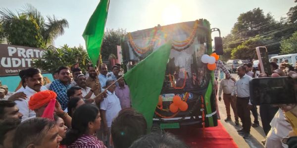 मुख्यमंत्री भजनलाल शर्मा ने वर्चुअल लोकार्पण कर दी अलवर को 5 नई ई-बसों की सौगात