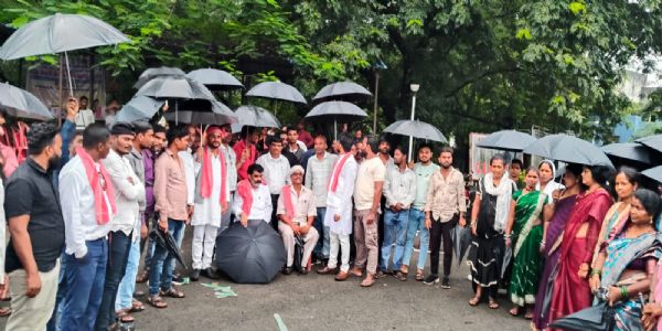 एसीबी समूह की कोल वाशरियों की 1999 से जांच की मांग, दीपका में भारतीय जनाधिकार पार्टी का धरना