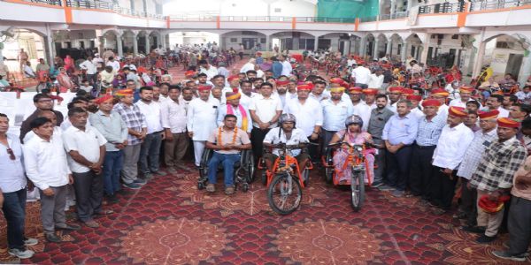 जैतारण में 90 दिव्यांगजनों को मिली मोटराइज्ड ट्राईसाइकिल