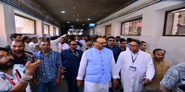 बेहतर स्वास्थ्य सेवाएं सर्वोच्च प्राथमिकता, एसआरएन में सभी निर्माण कार्य पूरे हों समयबद्ध : ब्रजेश पाठक
