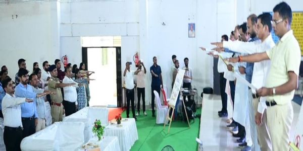 डोंगरिया में हजारों युवाओं ने लिया नशामुक्त भारत का संकल्प