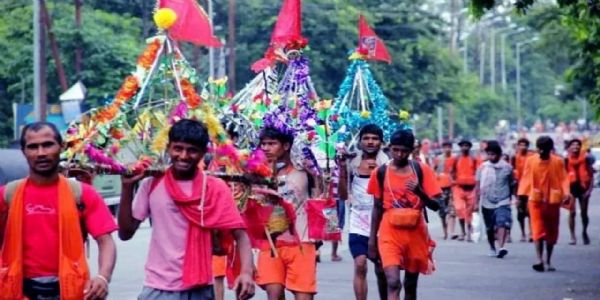कांवड़ मेले के चौथे दिन 31.50 लाख शिवभक्तों ने उठाया गंगाजल