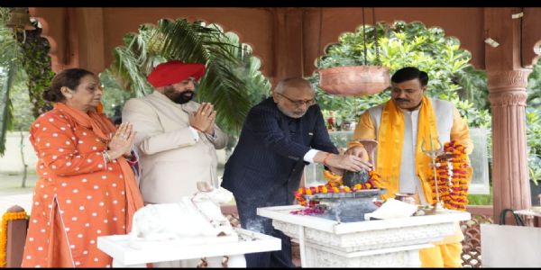 उपराष्ट्रपति सी.पी. राधाकृष्णन ने राजप्रज्ञेश्वर मंदिर में की पूजा-अर्चना
