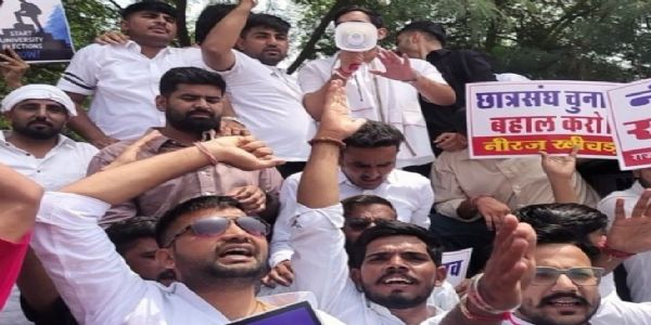 छात्रसंघ चुनाव बहाली को लेकर जयपुर में बवाल: विधानसभा कूच पर पुलिस से भिड़े छात्र