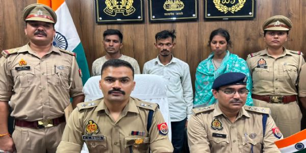संभल में लुटेरी दुल्हन समेत तीन गिरफ्तार, नाैजवानाें काे फंसाकर करती थी ब्लैकमेल