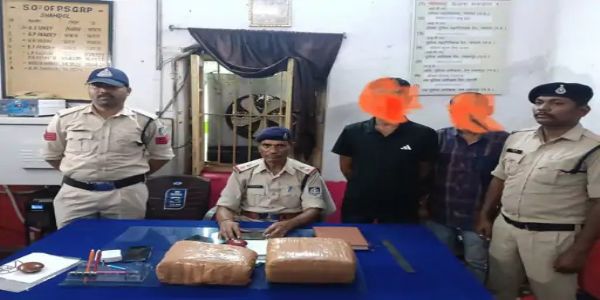 शहडोल: ओडिशा से राजस्थान जा रहा गांजा स्टेशन पर 8.6 किलो जब्त, दो आरोपी गिरफ्तार