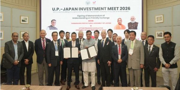 लखनऊ : जापानी प्रतिनिधिमंडल ने किया विधानसभा परिसर का भ्रमण, हुआ एमओयू