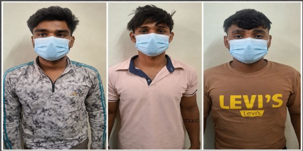 फरीदाबाद : गश्त कर रहे पुलिसकर्मियों पर पथराव, तीन आरोपी गिरफ्तार