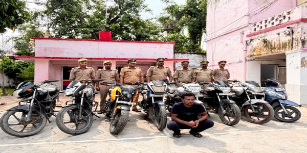 नशे की लत पूरी करने के लिए वाहन चोरी करने वाला गिरफ्तार, 8 वाहन बरामद
