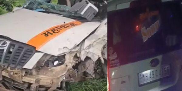 बैतूल फोरलेन पर खड़े ट्रक से टकराई श्रद्धालुओं से भरी कार, पति-पत्नी समेत 3 की मौत, 9 गंभीर घायल