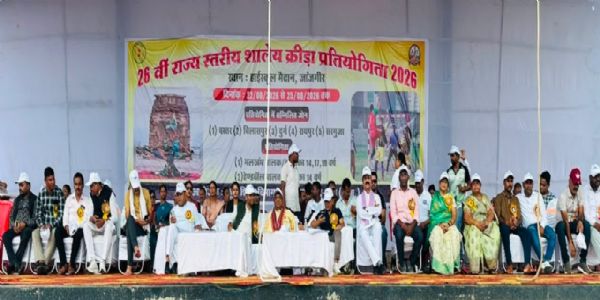 सांसद कमलेश जांगड़े ने किया 26वीं राज्यस्तरीय शालेय क्रीड़ा प्रतियोगिता का शुभारंभ