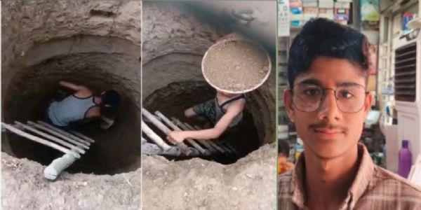 पानी की तलाश में जुटा 16 साल का अनीश, अकेले 25 फीट गहरा कुआं खोदकर निकाला मीठा पानी