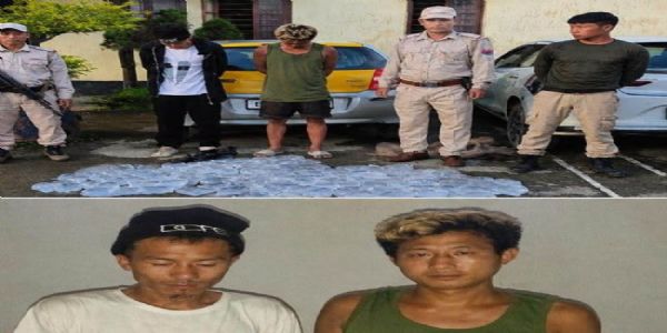 उखरुल में 114 लीटर डीआईसी शराब के साथ दो हिरासत में