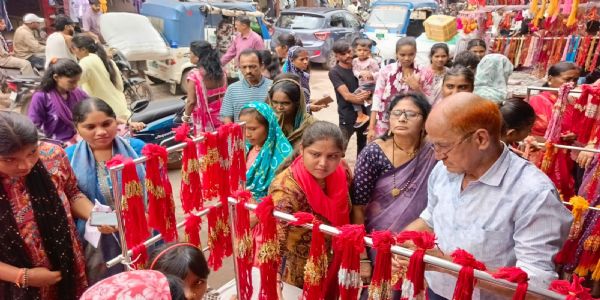 राखी पर्व को लेकर बाजार में रौनक, 28 अगस्त काे मनेगा त्योहार