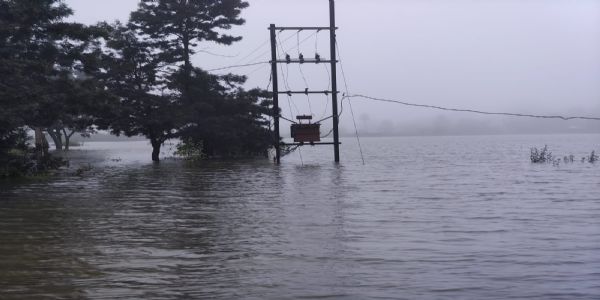 अनूपपुर: अमरकंटक में औसत से ज्यादा बारिश, बायपास में गायत्री सरोवर का पानी 3 फीट सड़क पर
