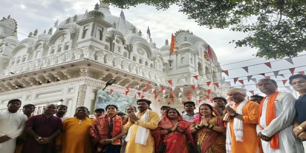 मप्रः पंचवटी धाम से शुरू हुई 121 किमी लंबी कांवड़ यात्रा का बांदकपुर धाम में समापन